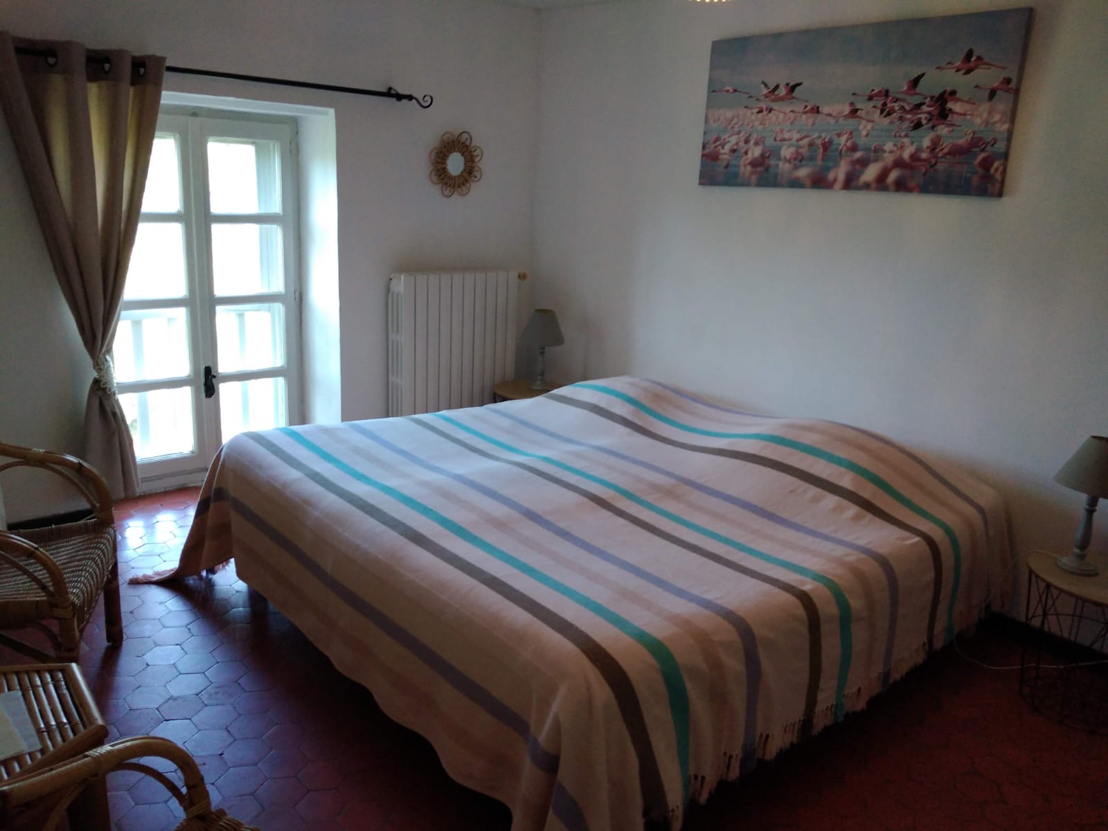 Mas de Frigoulès : location chambre flamant à Saintes-Maries-de-la-Mer - Camargue | PACA